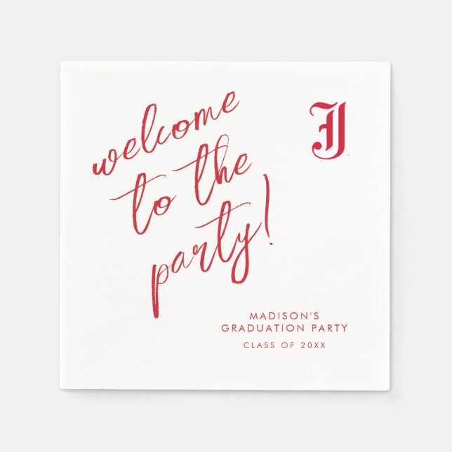 Jacksonville State University Graduation Napkin (Front)