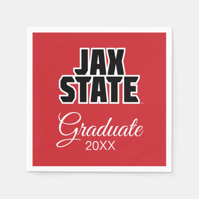 Jacksonville State University Graduation Napkin (Front)