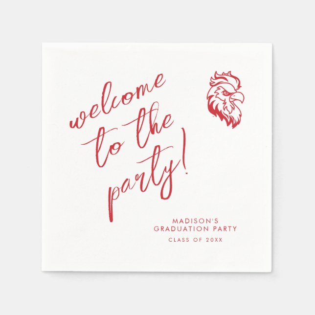 Jacksonville State University Graduation Napkin (Front)