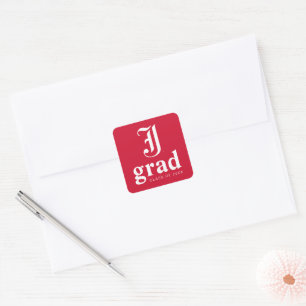 Jacksonville State University Graduation Square Sticker