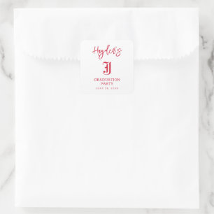 Jacksonville State University Graduation Square Sticker