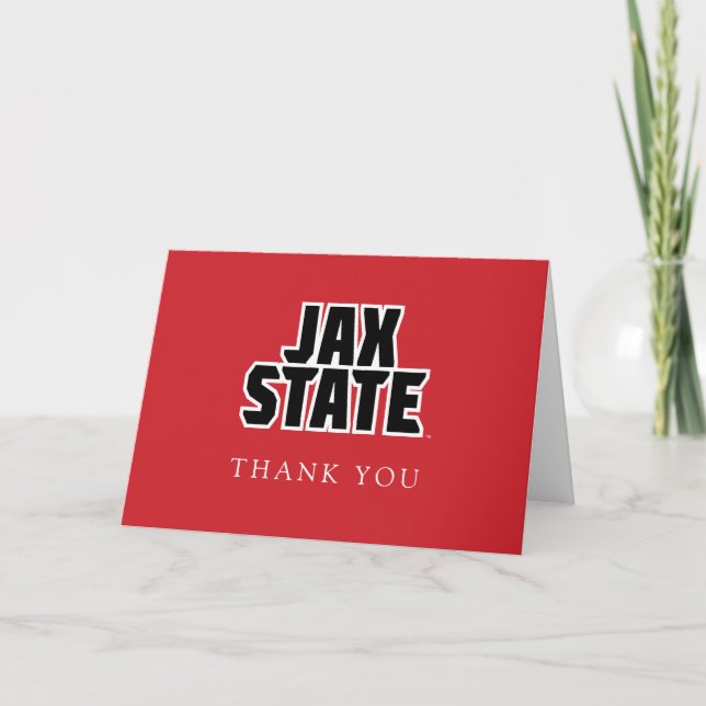 Jacksonville State University Graduation Thank You Card (Front)