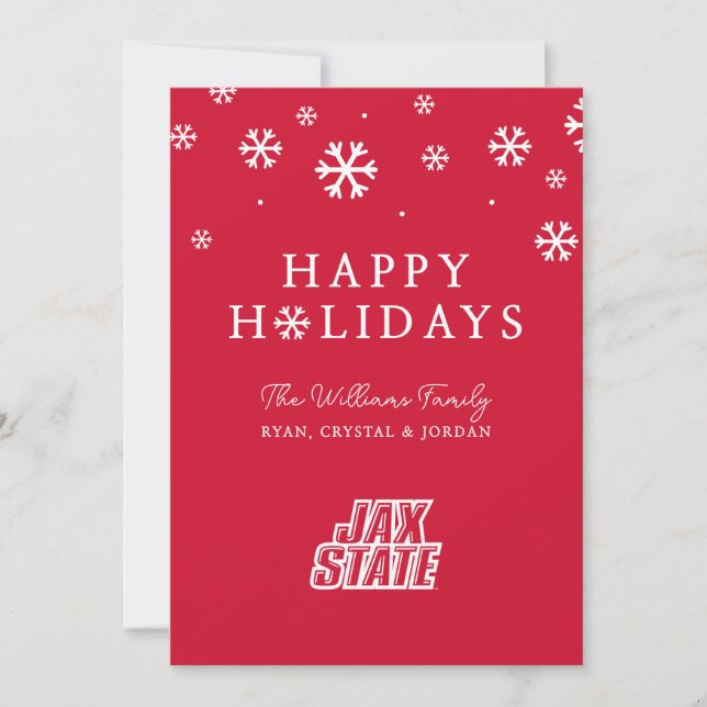Jacksonville State University Holiday Card (Front)