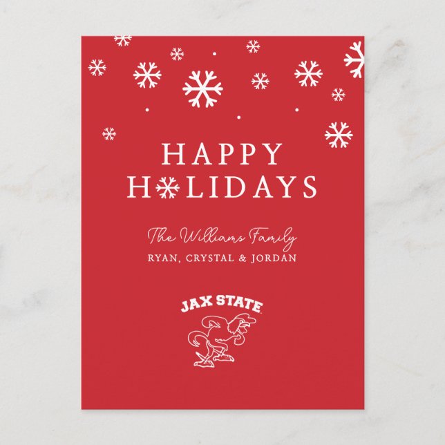 Jacksonville State University Holiday Postcard (Front)