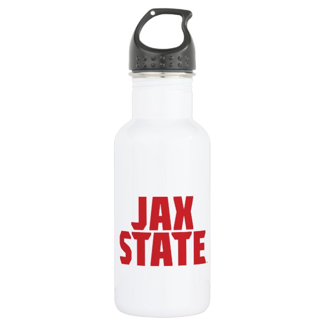 Jacksonville State University JAX STATE Bold Red 532 Ml Water Bottle (Front)