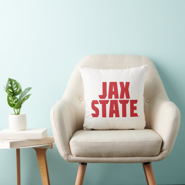 Jacksonville State University JAX STATE Bold Red Cushion (Chair)