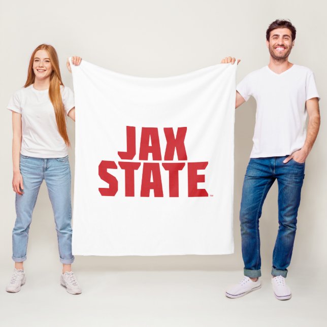 Jacksonville State University JAX STATE Bold Red Fleece Blanket (In Situ)