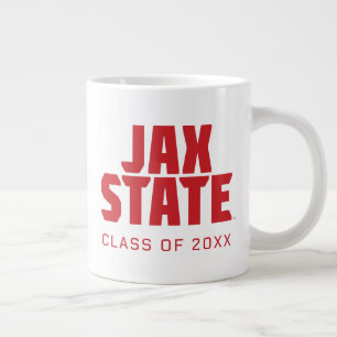 Jacksonville State University JAX STATE Bold Red Large Coffee Mug