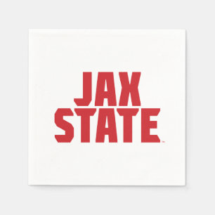 Jacksonville State University JAX STATE Bold Red Napkin