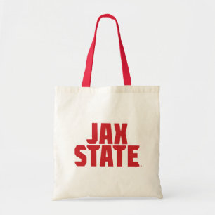Jacksonville State University JAX STATE Bold Red Tote Bag