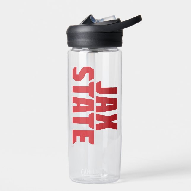 Jacksonville State University JAX STATE Bold Red Water Bottle (Left)