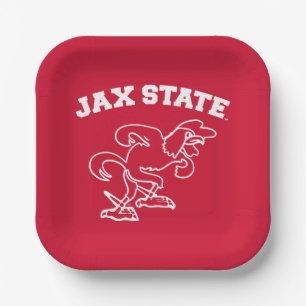 Jacksonville State University JAX State Gamecocks Paper Plate