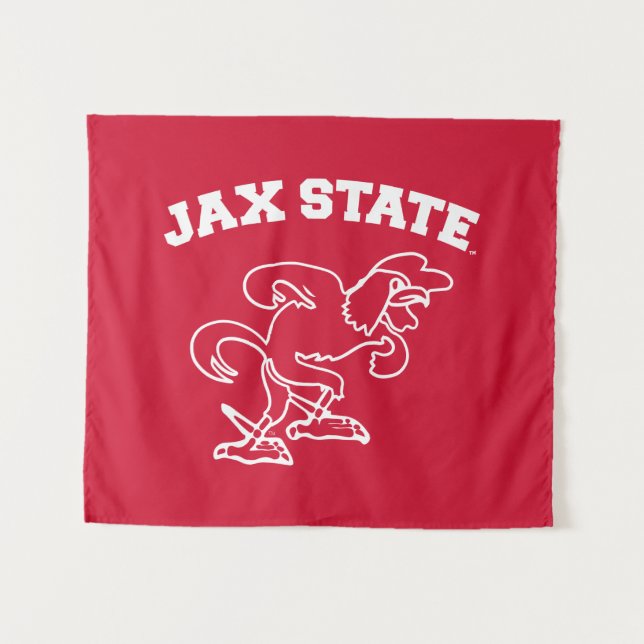 Jacksonville State University JAX State Gamecocks Tapestry (Front (Horizontal))