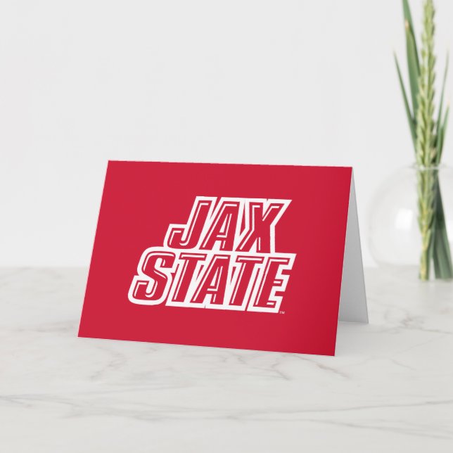 Jacksonville State University JAX STATE Logo Card (Front)