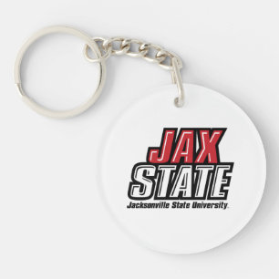 Jacksonville State University JAX STATE Logo Key Ring