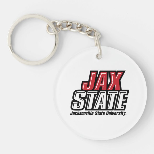 Jacksonville State University JAX STATE Logo Key Ring (Front)