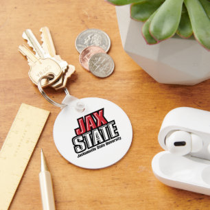 Jacksonville State University JAX STATE Logo Key Ring