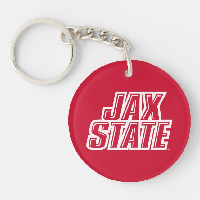 Jacksonville State University JAX STATE Logo Key Ring (Front)