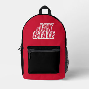 Jacksonville State University JAX STATE Logo Printed Backpack