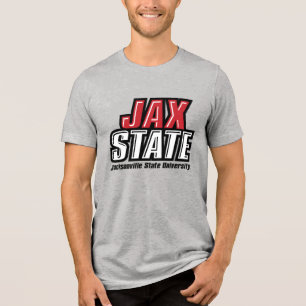 Jacksonville State University JAX STATE Logo Tri-Blend Shirt