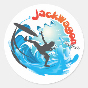 JackWagon Stickers! Classic Round Sticker