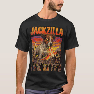 Jackzilla Jack Russell Terrier Dog - Jrt Dogzilla T-Shirt