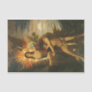 Jacob and the Angel by Gustave Moreau Tissue Paper