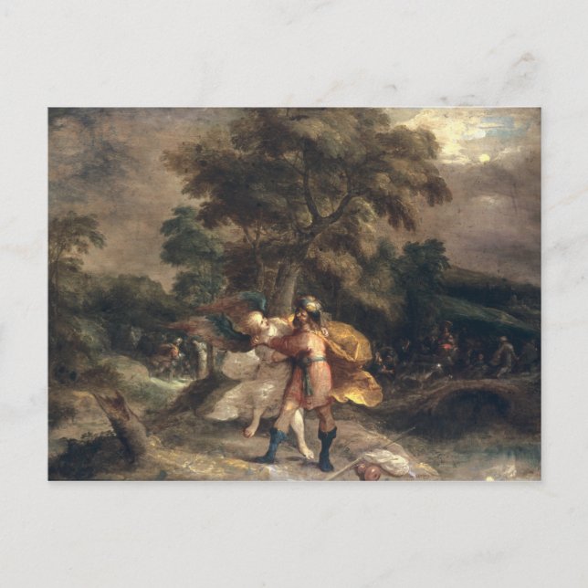 Jacob and the Angel Postcard (Front)