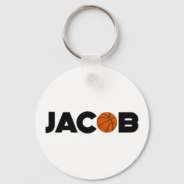 Jacob Basketball Key Ring (Front)