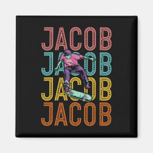 Jacob Custom Skateboarding Hob Magnet