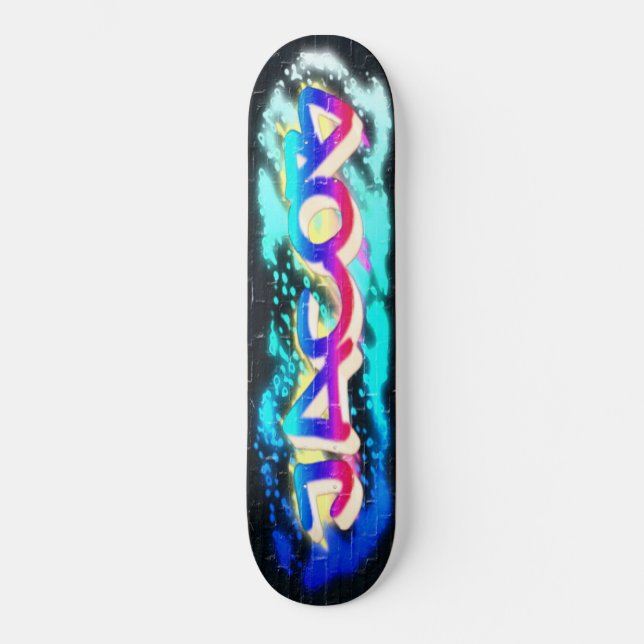 JACOB Customised Graffiti Skateboard (Front)