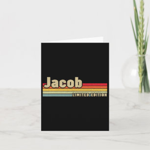 Jacob Gift Name Personalised Birthday Funny Christ Card