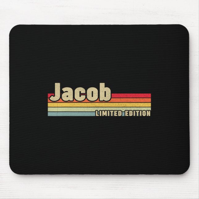Jacob Gift Name Personalised Birthday Funny Christ Mouse Pad (Front)