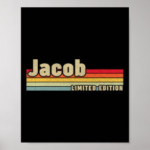 Jacob Gift Name Personalised Birthday Funny Christ Poster
