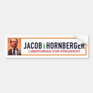 Jacob Hornberger Libertarian for President 2020 Bumper Sticker