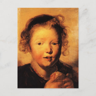 Jacob Jordaens- Child's head Postcard