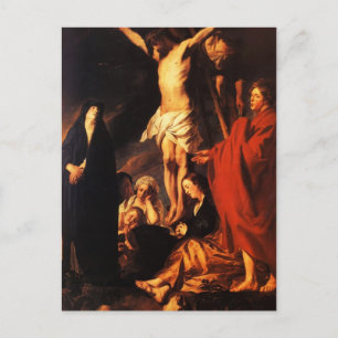 Jacob Jordaens- Christ on a Cross Postcard