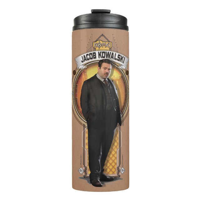 JACOB KOWALSKI™ Art Deco Panel Thermal Tumbler (Front)