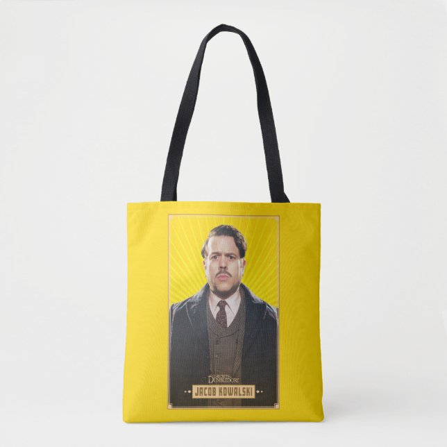 Jacob Kowalski Character Graphic Tote Bag (Front)