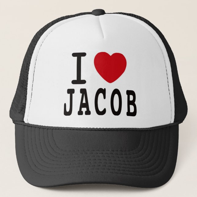 Jacob Latimore "I Love Jacob" Trucker Hat (Front)