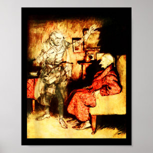 Jacob Marley Ghost Scrooge Bah Humbug Christmas Ca Poster