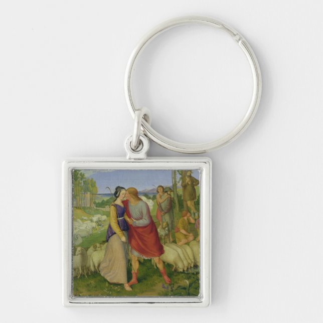 Jacob Meets Rachel, 1827 Key Ring (Front)