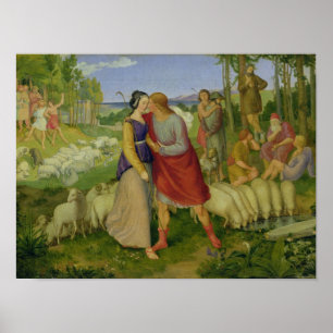 Jacob Meets Rachel, 1827 Poster