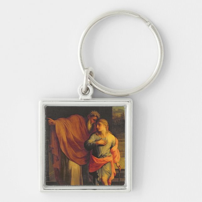 Jacob Sending his Son, Joseph Key Ring (Front)