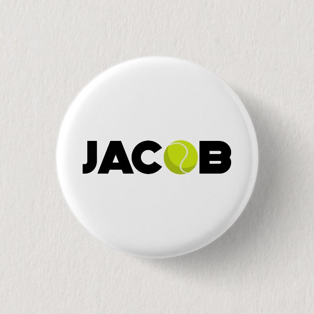 Jacob Tennis 3 Cm Round Badge (Front)