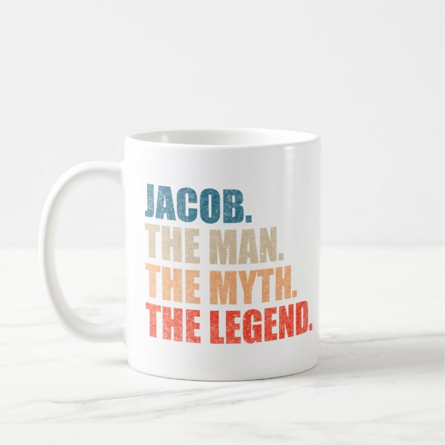 Jacob The Man The Myth The Legend Coffee Mug (Left)
