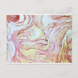 Jacob wrestling with the angel(abstract  painting) postcard