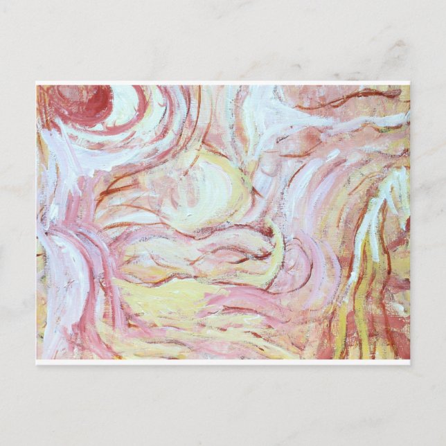 Jacob wrestling with the angel(abstract  painting) postcard (Front)