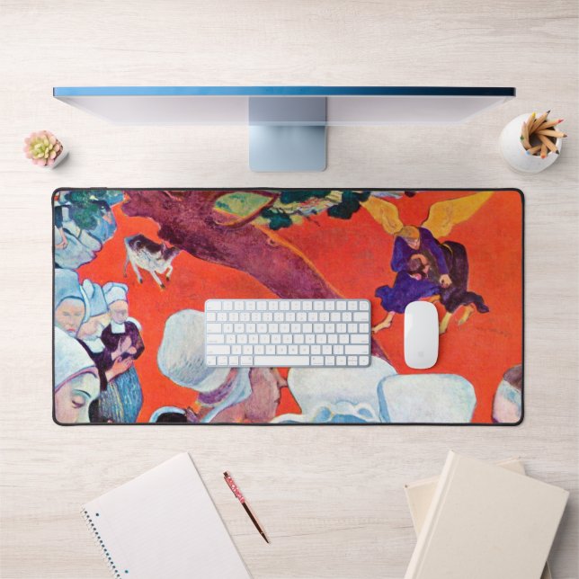 Jacob Wrestling with the Angel, Gauguin Desk Mat (Office 1)