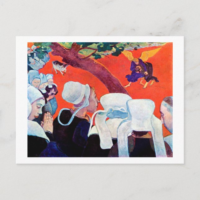 Jacob Wrestling with the Angel, Gauguin Postcard (Front)